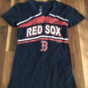 Girls Size 7/8 Boston Red Sox burnout tshirt